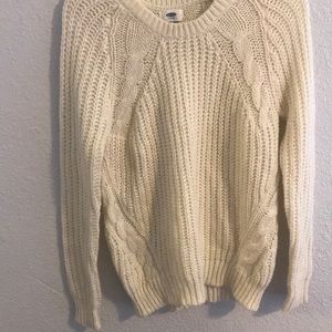 A knitted sweater